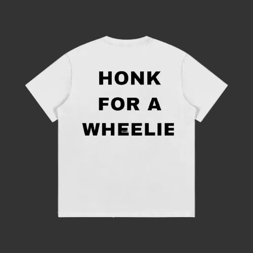 White Honk For A Wheelie Shirt