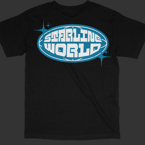 StarlineWorld (Black-Blue) Tee