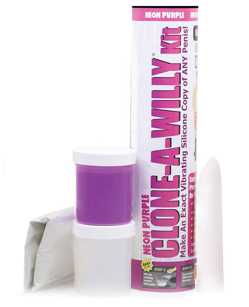 Clone-A-Willy Kit Vibrating Dildo | Neon Purple Dildo | DIY Realistic Dildo | DIY Big Dildo | Large Dildo 😘