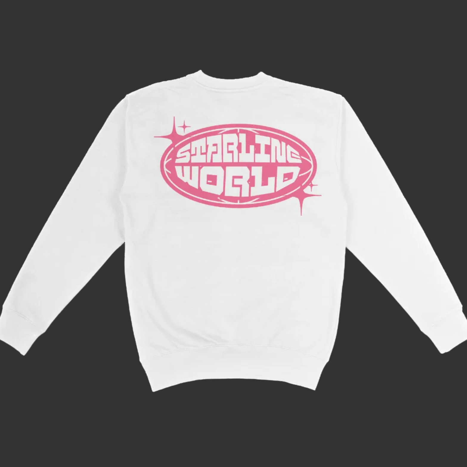 StarlineWorld (White-Pink) CREWNECK