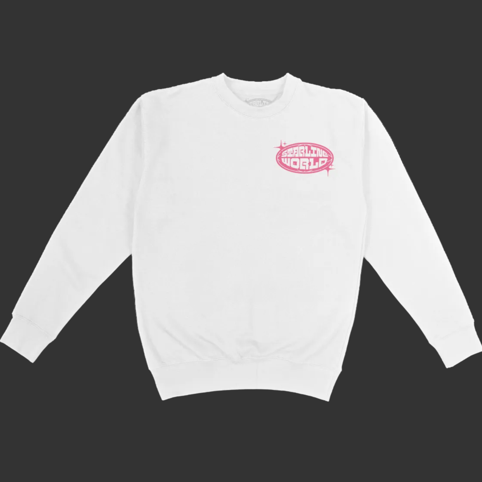 StarlineWorld (White-Pink) CREWNECK