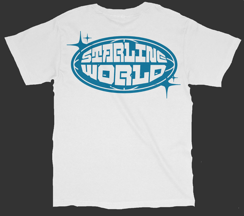 StarlineWorld (White-Blue) Tee